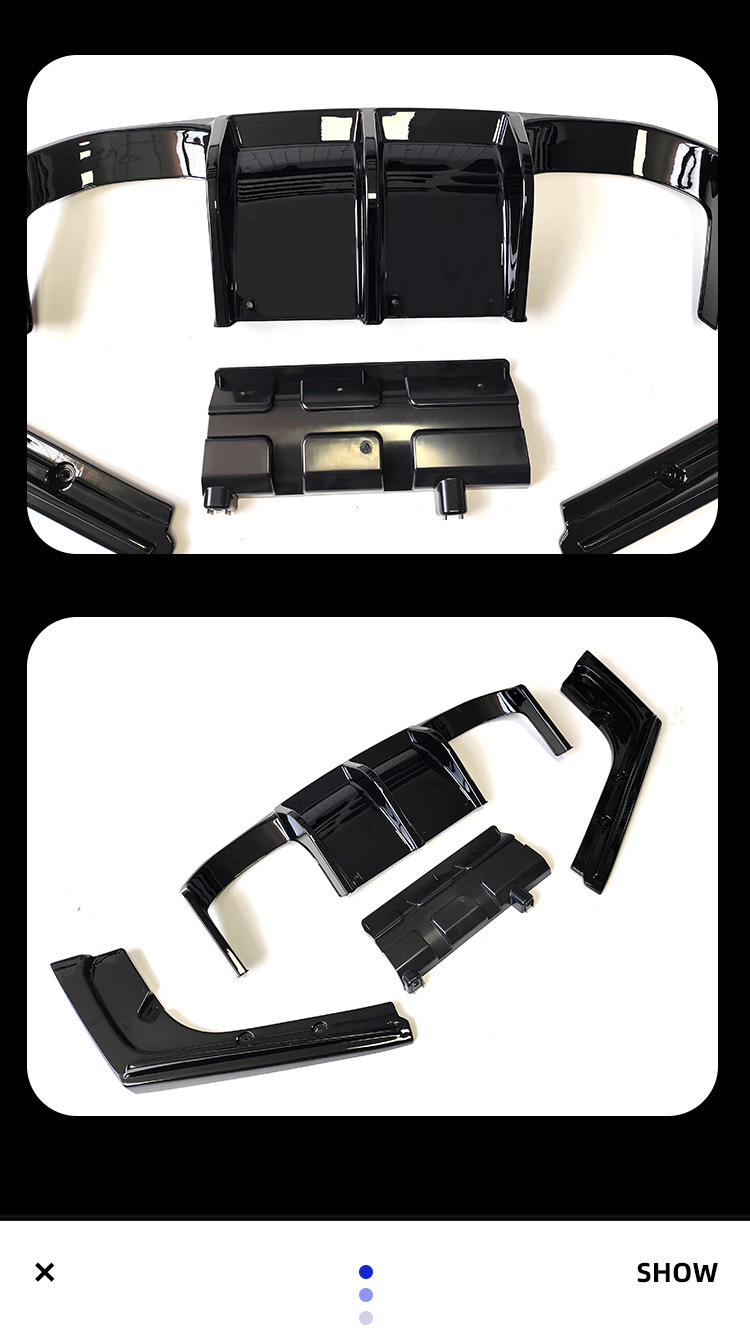 Suitable for BMW 3 Series 4 Series rear lip F30F32F33F36 to M3M4 rear bumper dedicated V rear lip large surround