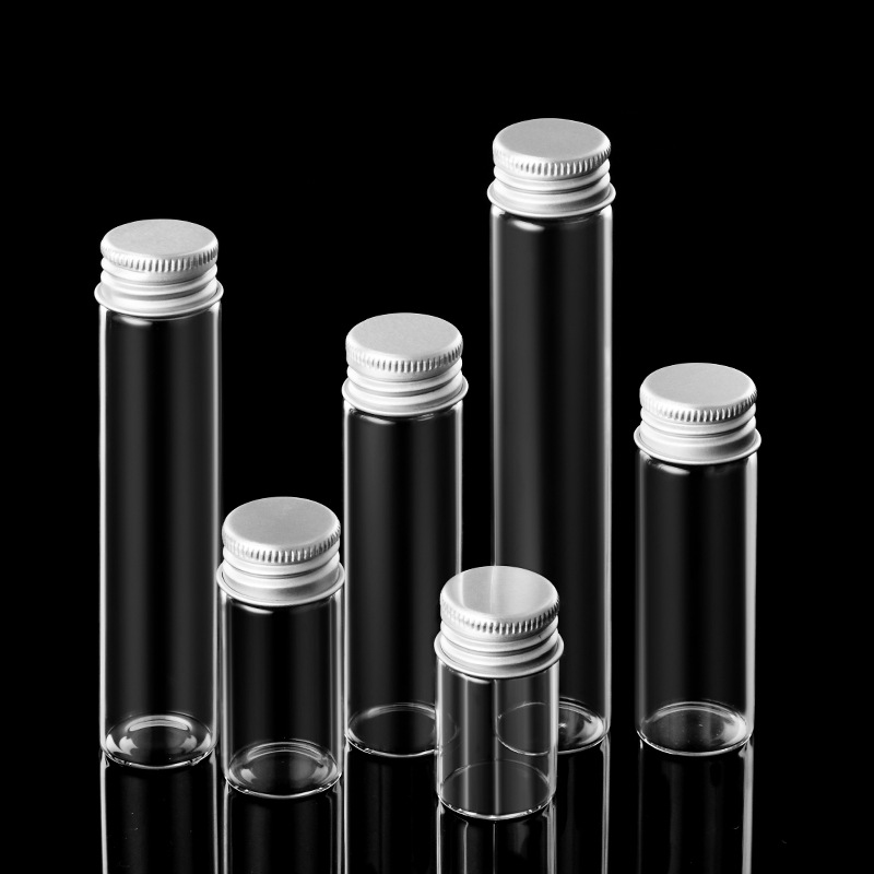 22mm diameter screw-cap tube bottle, transparent high borosilicate dispensing bottle, wish bottle, candy flower tea bottle, cordyceps agarwood bottle