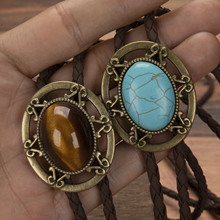 1pcs�r�г���pu�ﾎ��bolo tie�I�K��ʯ��������ʿŮʿ�L�朿�