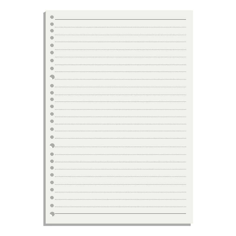 100-г thickened loose-leaf refill paper b5 removable 26-hole horizontal grid blank paper a5 refill 20-hole notebook