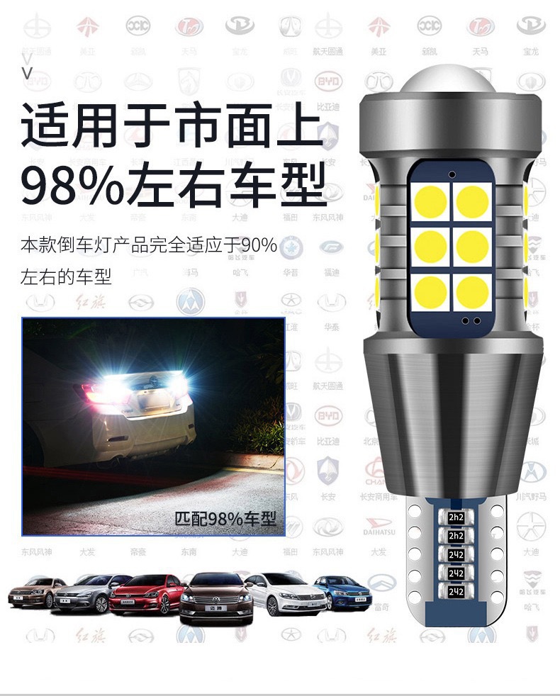 Cross-border special flash new high current decoding car LED lamp 15 1156 T20 7443 brake light