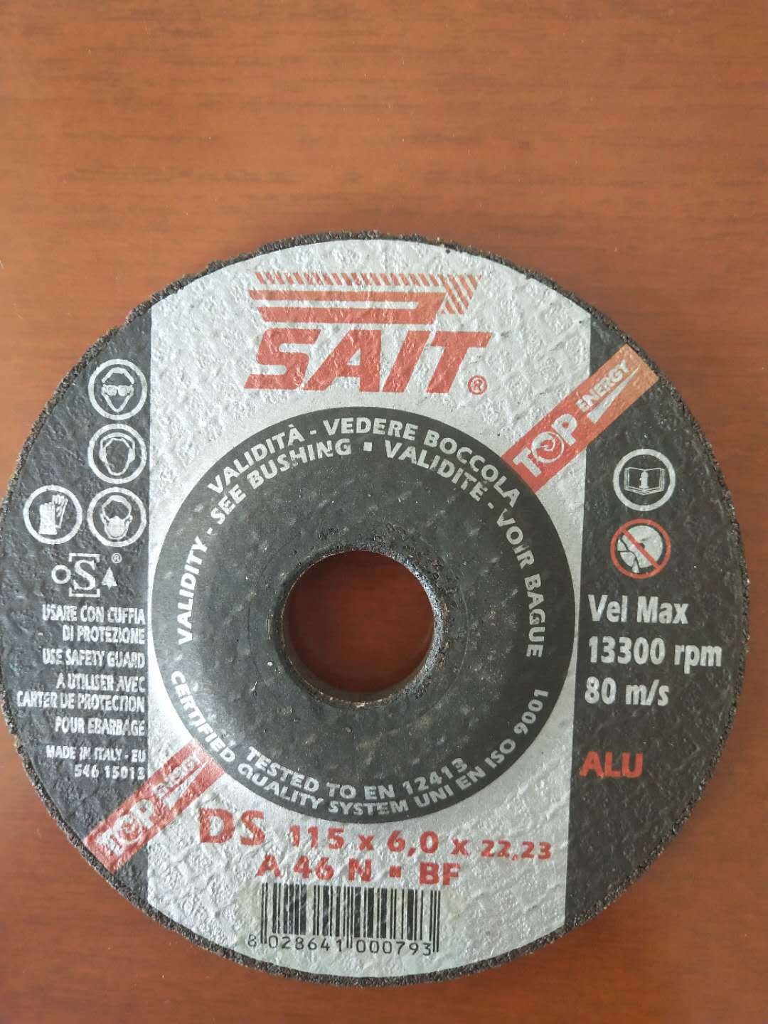 供应Sait DS-115x6x22.23 A 46N 铝合金磨片现货库存