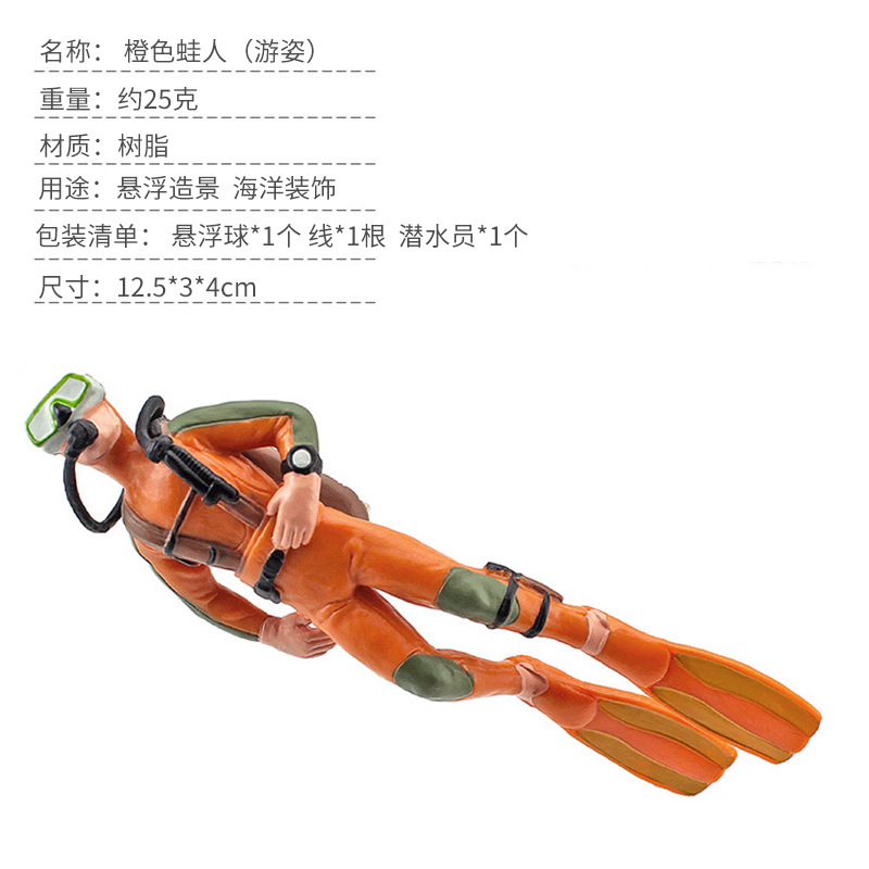 橙色蛙人（游姿）