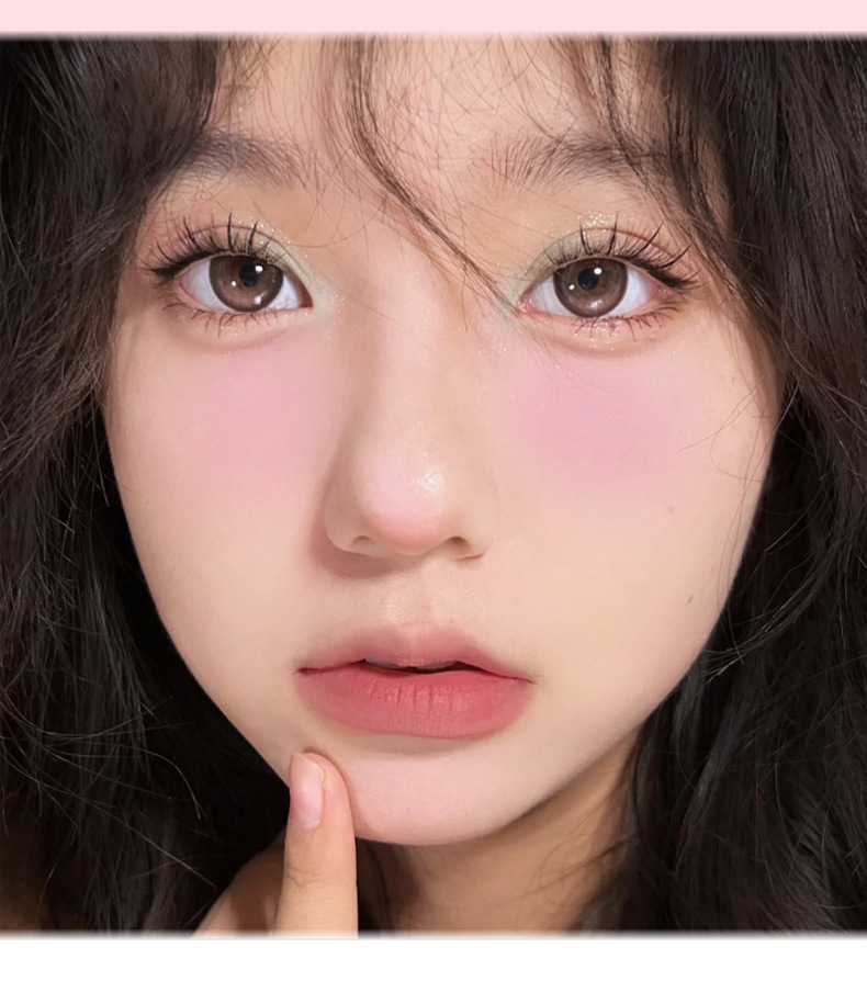 Makeup: xixi, a working bear, anti-inner competition, single-color blush, natural nude makeup, brightening and contouring cheeks, matte purple peach blush undefined