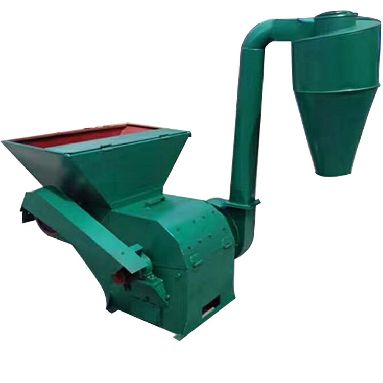 养殖饲料自动粉碎机 加大进料口粉草机 科瑞双沙克龙除尘破碎机