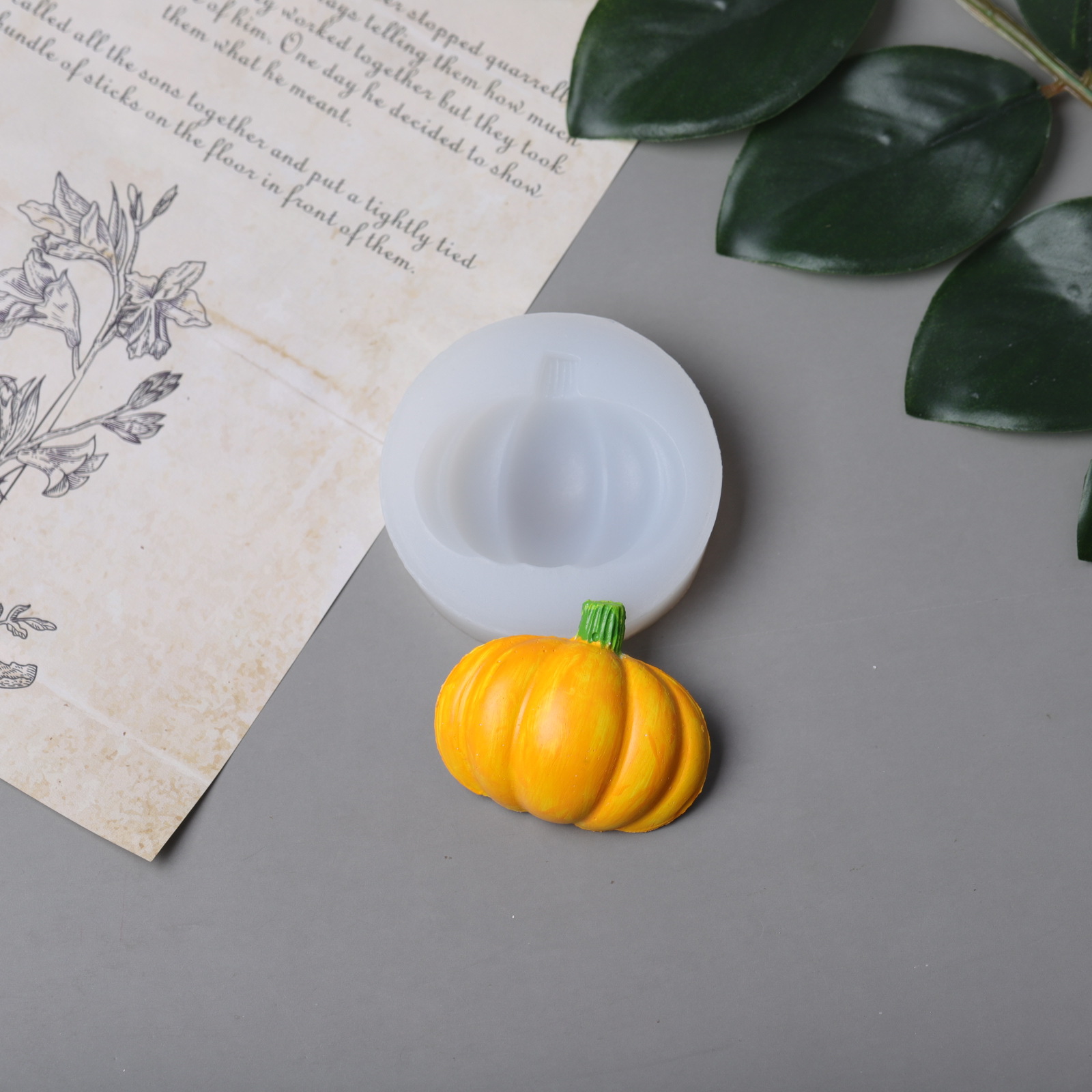 Хэллоуин тыква Eso Pumpack плесень Ароматический гипс DIY сахар шоколад выпечка украшения силиконовая форма
