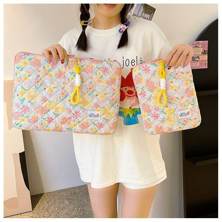 New Style Laptop Handbag for Women 11inch 13inch 15inch Floral Inner Bag iPad Storage Bag Wholesale