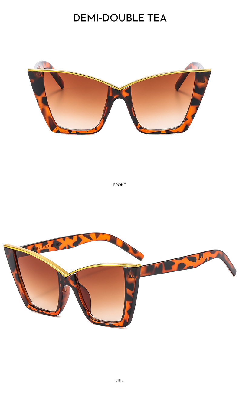 54g Weight Full Frame Glasses Structure Sunglasses Classification PC, UV400 Protection Lens Material Cat Eye Glasses Style Outdoor, Travel Occasion Solid Color Pattern All Seasons Season Women's Gender Casual, Vintage Style Style Casual Vintage Style Solid Color PC UV400 Protection Cat Eye Full Frame Women's Sunglasses 16