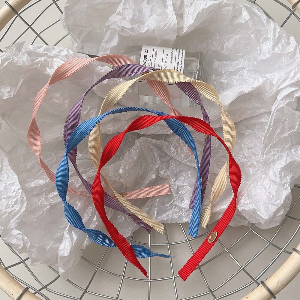 Diadema en espiral de color dopamina de primavera y verano para mujer 2025 nuevo estilo de salida de borde fino Diadema de sentido avanzado horquilla tocado