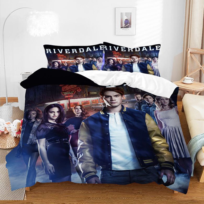 Conjunto de três quatro peças, capa de edredom pode ser personalizada_voghion.com