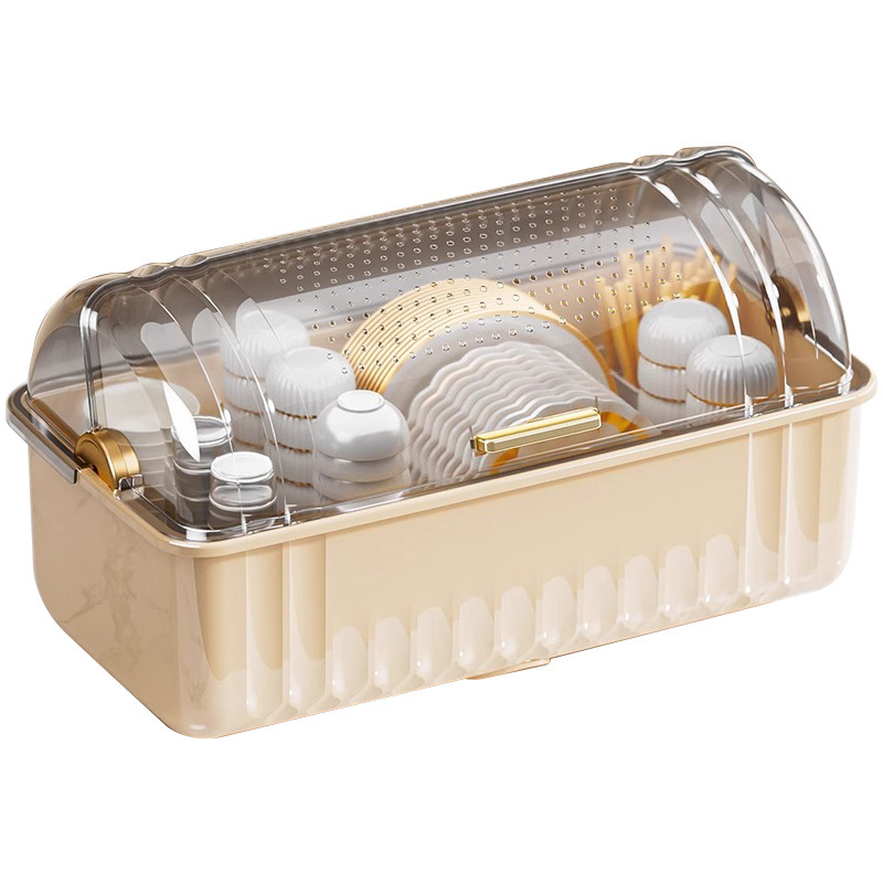 キッチン収納ラック、家庭用食器水切りラック、食器、食器、大型フリップトップ収納ボックス、カウンタートップ収納、整理食器棚|undefined