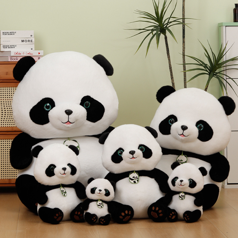Panda Bebé juguetes de peluche panda gigante muñeca Sichuan Chengdu Panda馆 muñeca de simulación panda WenChuang alrededor