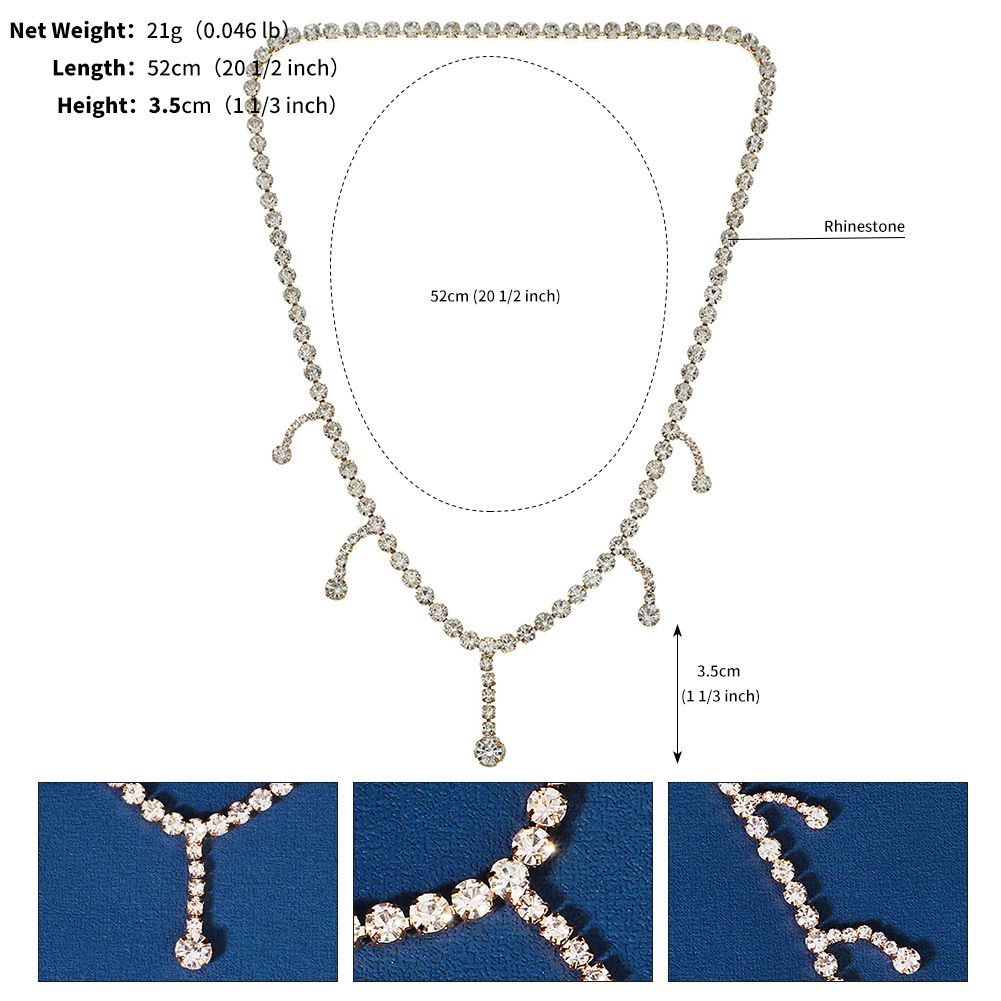 Ethnic Style Tassel Alloy Inlay Rhinestones Hair Band 1 Piece