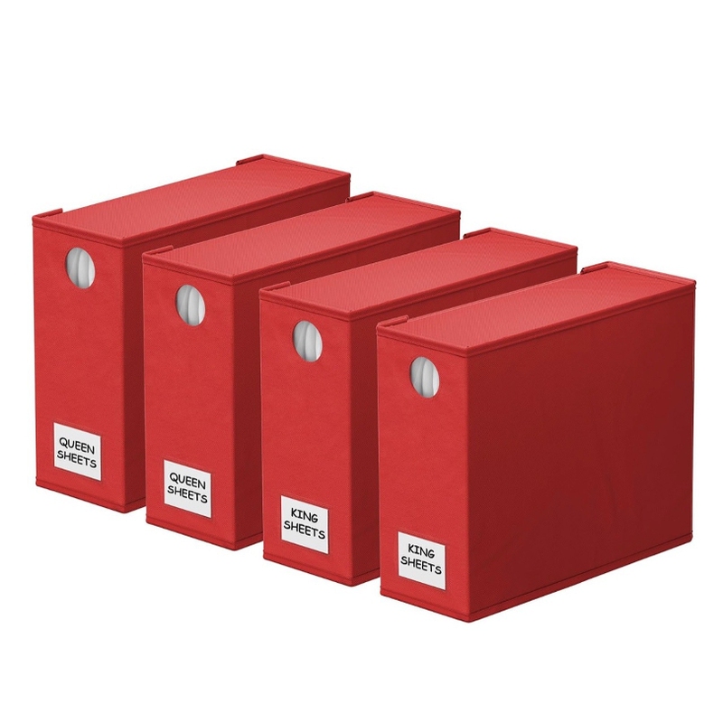 Cross-border Bed Sheet Quilt Cover Household Finishing Storage Box Quilt Box Wardrobe Dustproof Linen Fabric Storage Box