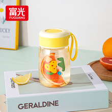 富光0322塑料水杯子健身运动水壶创儿童学生夏天简约提绳小巧便携