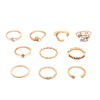Fashionable ring from pearl, set, suitable for import, boho style