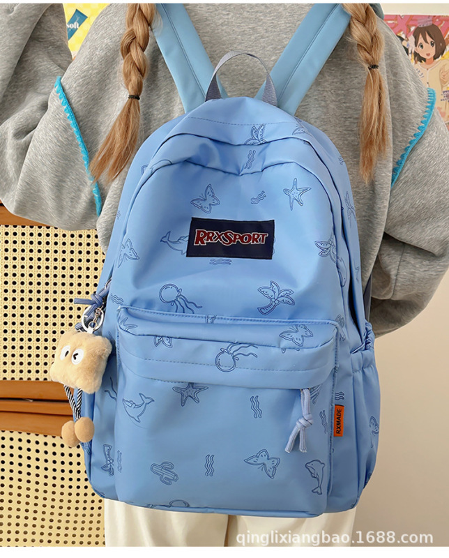 新しい日本クロスボーダーバックパック中学生と高校生のスクールバッグカップルスタイル大容量旅行軽量バックパック|undefined