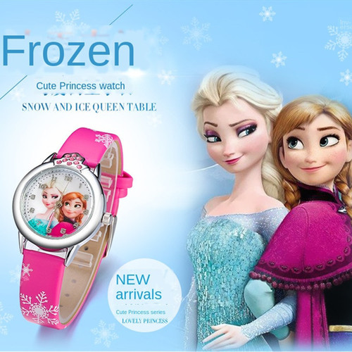 Children's Watch Girl Ice and Snow Cartoon Fantasy Toddler Cute Kid Girl Electronic Watch Wholesale