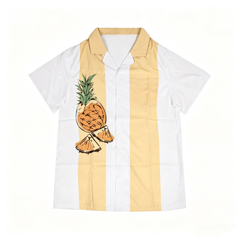 Amazon cross-border custom men's short-sleeved shirts, Hawaiian shirts, printed casual vacation beach shirts, wholesale Amazon cross-border custom men's short-sleeved shirts, Hawaiian shirts, printed casual vacation beach shirts, wholesale