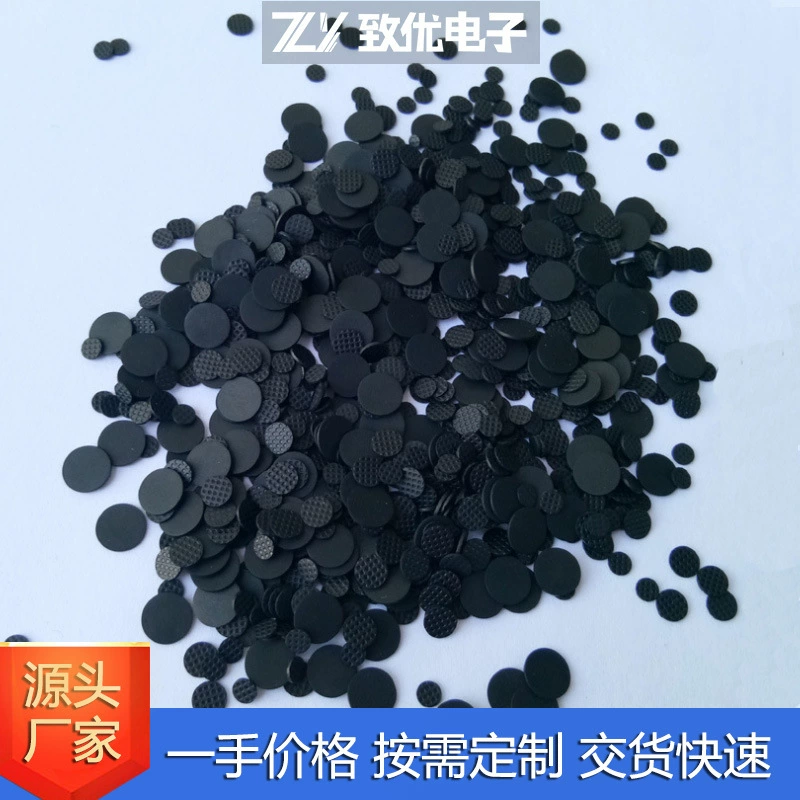 Зеленые проводящие углеродные частицы, черные частицы, круглые углеродные точки, силиконовые кнопки, металлические проводящие частицы, прокладки, прямые продажи с завода на складе