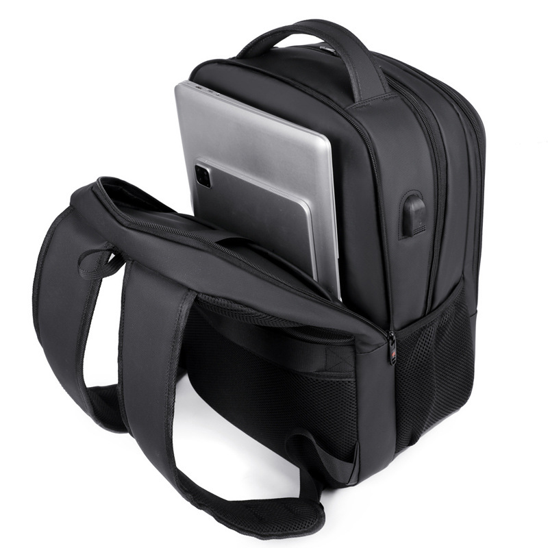 Mochila multifuncional de carga USB de gran capacidad para hombres bolsas de computadora de negocios casuales bolsas escolares de estudiantes universitarios
