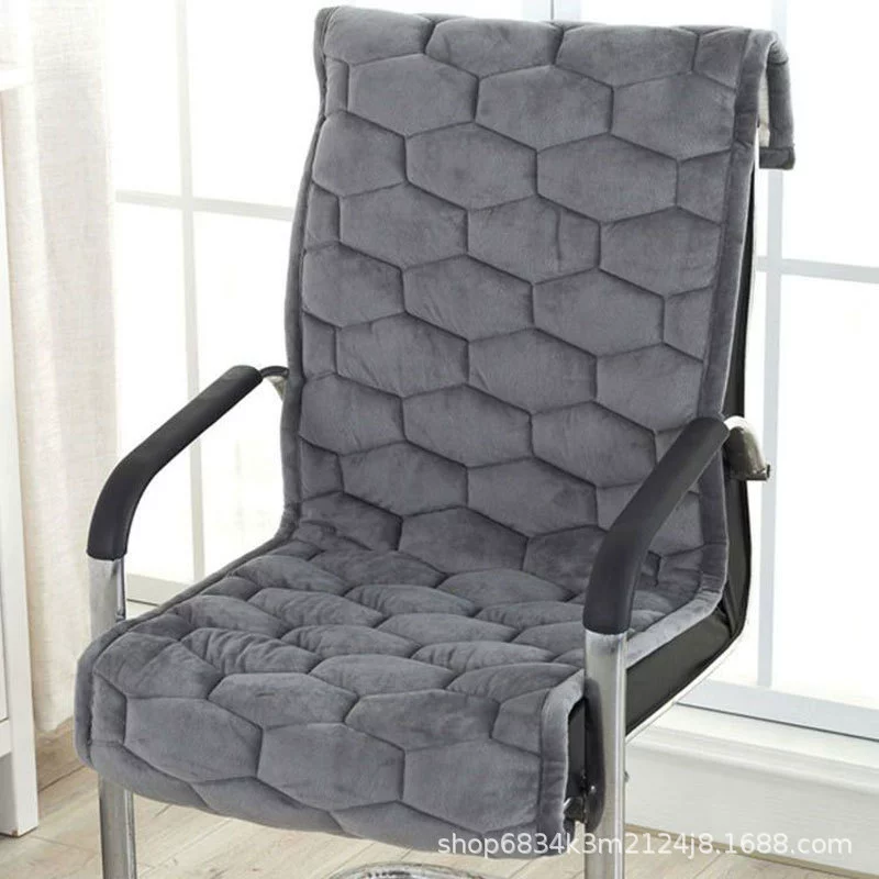 Трансграничная утолщенная плюшевая подушка Four Seasons с подушкой для спинки Офисная подушка для босса Сплошная цветная Подушка с пряжкой Нескользящая генерация