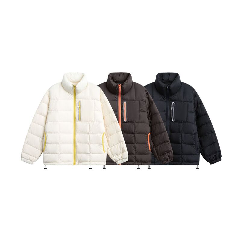 KUOMI轻量化户外90白鸭绒立领羽绒服25冬季山系羽绒夹克外套YR07|undefined