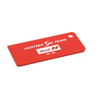 Acrylic Transparent Black and White Solid Heavy-Duty Wax Scraper Snowboard Waxing Tool Can Be Printed with Logo