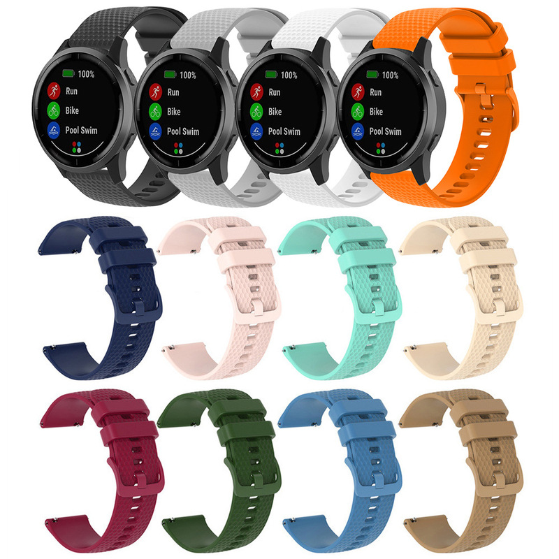 Suitable for Samsung watt4/5/6 generation silicone strap 20/22mm golf pattern silicone wristband in stock Suitable for Samsung watt4/5/6 generation silicone strap 20/22mm golf pattern silicone wristband in stock