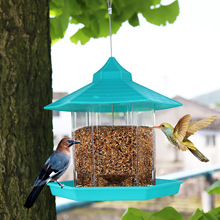 新款户外花园悬挂式喂鸟器 亚马逊跨境爆款园林自动蜂鸟喂食器