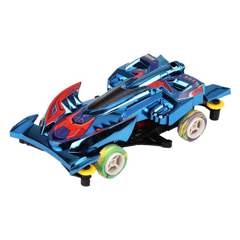 Cross-border electric toy car window box electroplating four-wheel drive plastic toy car model stall hot sale wholesale