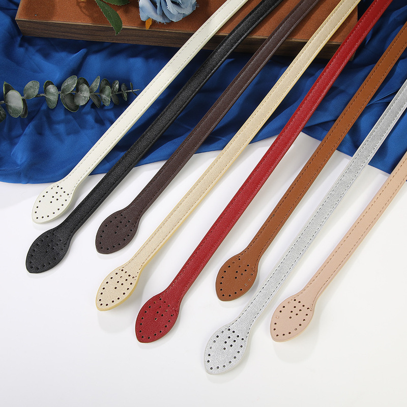 Thin Lychee Pattern Bag Strap for Women's Handbags, Perforated Pu Leather Handbag Strap, Replacement Shoulder Strap Accessories Wholesale Thin Lychee Pattern Bag Strap for Women's Handbags, Perforated Pu Leather Handbag Strap, Replacement Shoulder Strap Accessories Wholesale