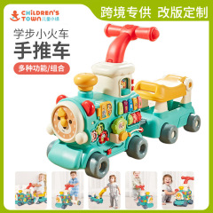 子供の益智学歩の小さい列車の赤ちゃんの学歩車の1歳の赤ちゃんの多機能の早教のおもちゃは手押し車を歩きます。