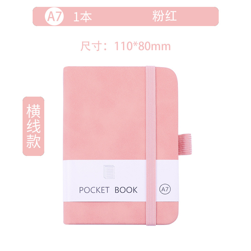 A7 correa mini bolsillo cuaderno de cuaderno de escritorio de negocios A5 cuaderno de escritorio de papelería del estudiante image 11