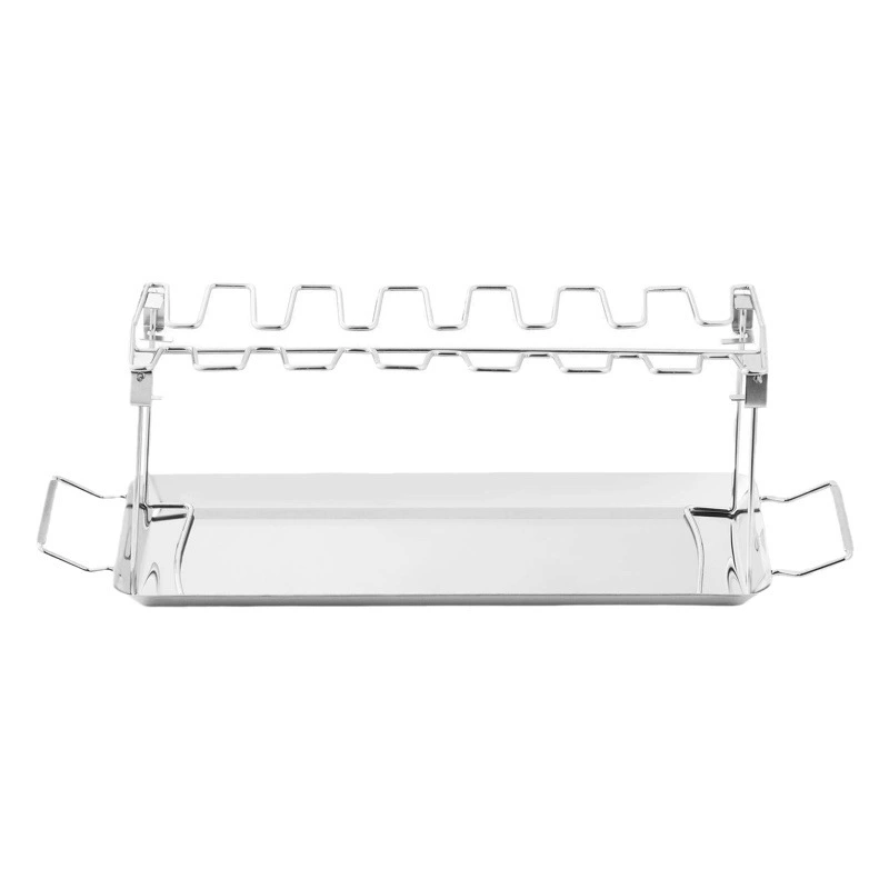 Amazon BBQ Гриль Открытый Пикник Гриль Куриная Ножка Гриль Куриный Поднос Гриль Барбекю Сетчатая Стойка Из Нержавеющей Стали Поднос Для Барбекю