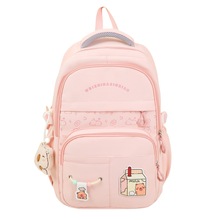 日系简约潮流学院风双肩包大学生休闲校园书包女高中生大容量背包