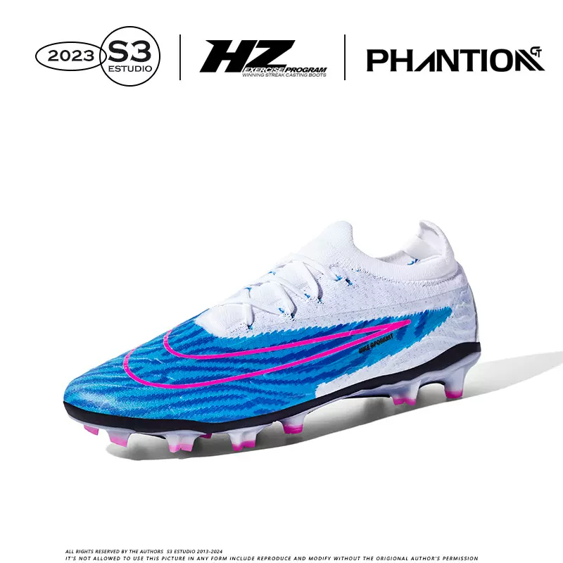 跨境莆田鞋2024新款夏季透气足球鞋男女学生AG儿钉童专业比赛球鞋