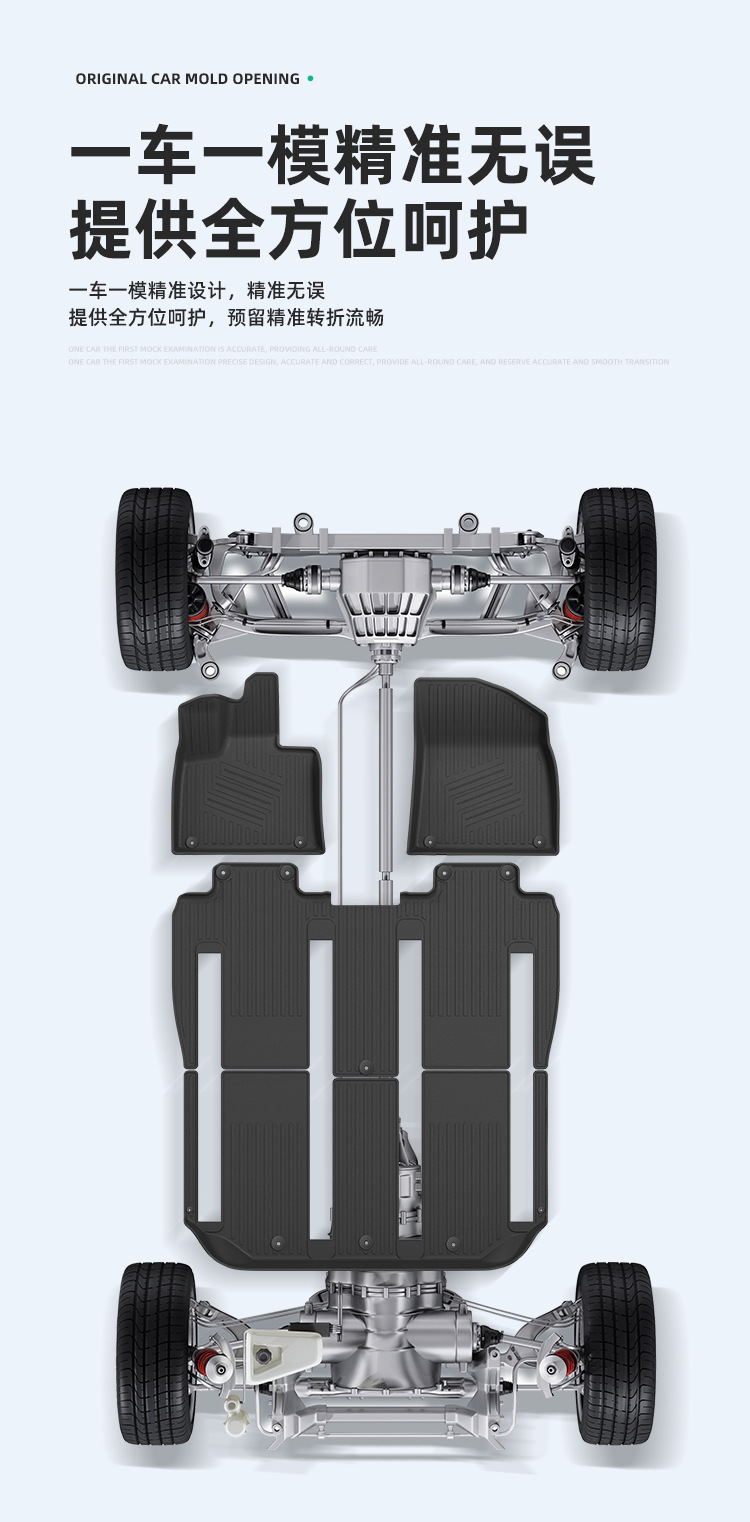 Car Floor Mats Full TPE For Zeekr 009 22-24/Volvo EM90 25