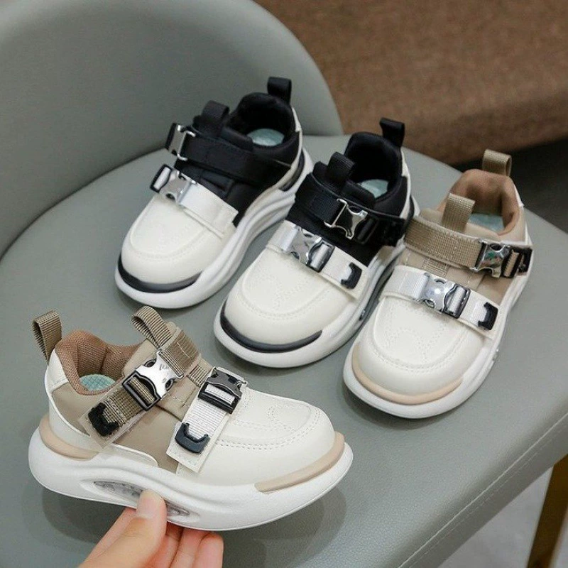 Детская спортивная обувь 2024 осень новая спортивная обувь для мальчиков повседневная обувь для девочек мягкая подошва дышащая нескользкая обувь