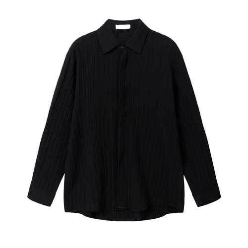 Texture Upgraded Long-Sleeve Striped Shirt for Men: Loose, Casual, and Trendy, with Korean Style, Iron-Free, Perfect for Autumn