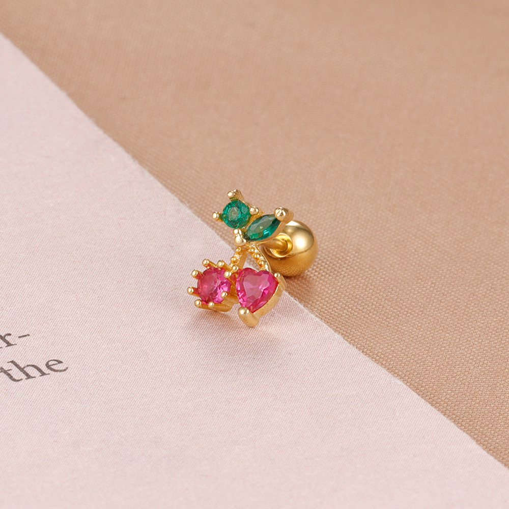 2g Weight Ion Plating (IP) Gold Plating Process 304 Stainless Steel Ear Needle Material Ear Studs Classification 1 Piece Quantity Casual, Holiday, Daily Occasion 304 Stainless Steel Material Geometric, Cherry, Flower, Snake Pattern All Seasons Season Women's Gender Polished Finish Elegant, Modern Style Style 1 Piece Elegant Modern Style Geometric Cherry Flower 304 Stainless Steel Ear Studs 2