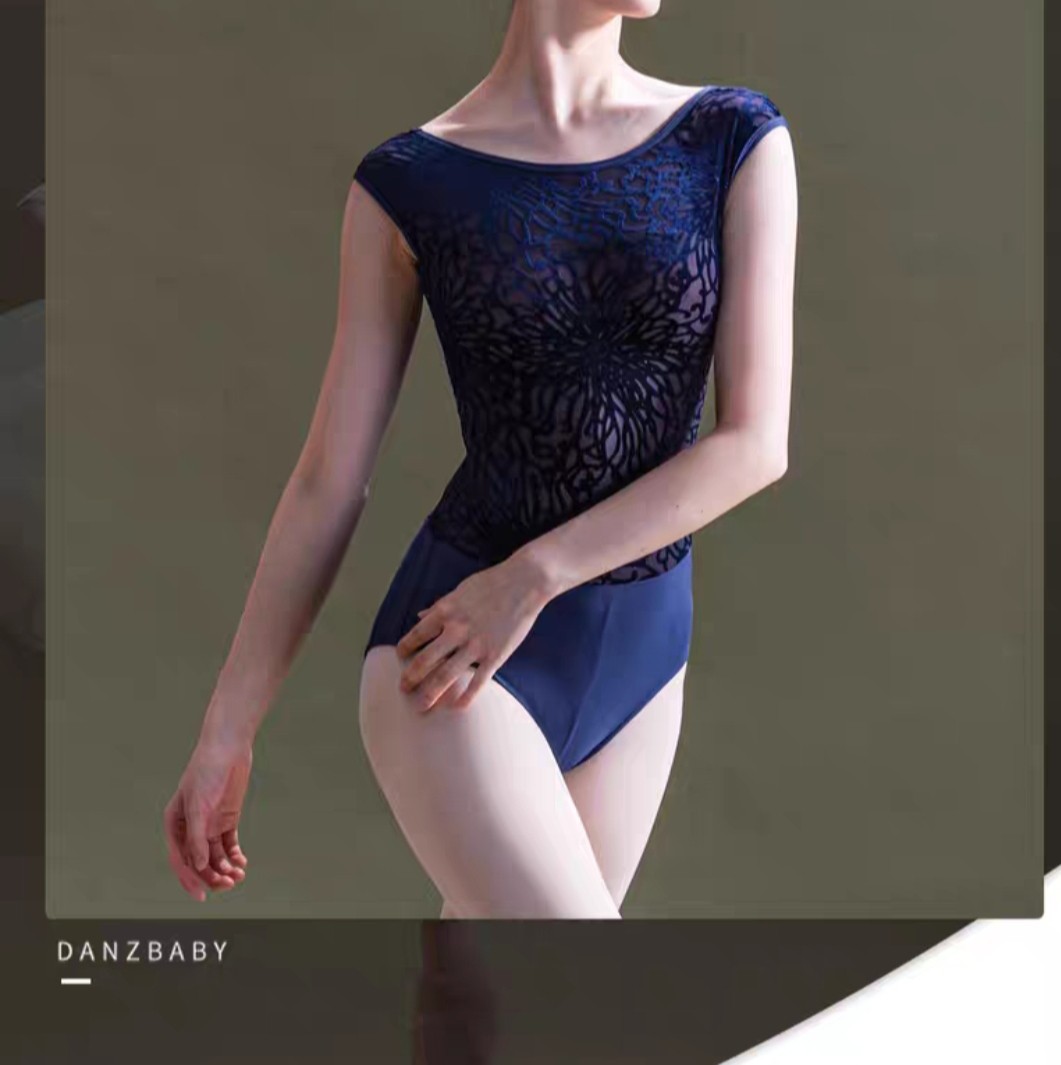 植绒烂花体操服体服艺考体服体操服瑜伽服形体服紧身