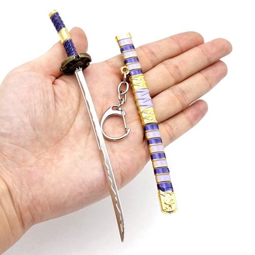 One Piece Red Sword Ghost Test Black Sword Snow Walking Yan Mo Tianyu Alloy Weapon Model Sauron Demon Sword Third Generation Keychain