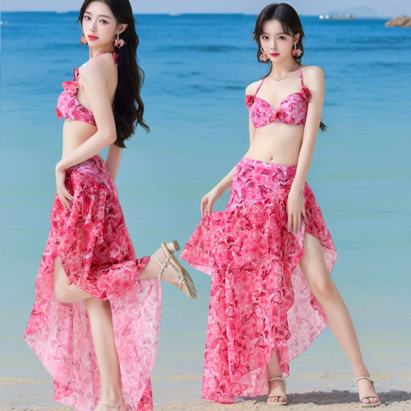 Swimwear, split beach set, 3 piece set