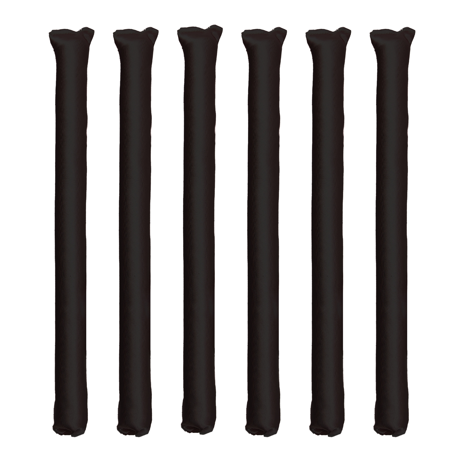 Rizador sin calor estilo amazon, set de 6 piezas de goma de 25 cm para ondas naturales