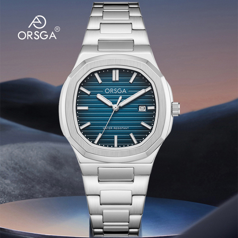 Orsga Classic Accessible Luxury Men's Watch Manufacturer Live Broadcast Export Cross-Border Business Simple Calendar Quartz Men's Watch