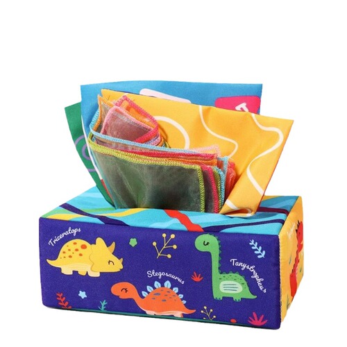 Baby tissue box toy that cannot be torn apart 0 to 1 year old baby 6 months old 2 and above 7 educational early education 6 8