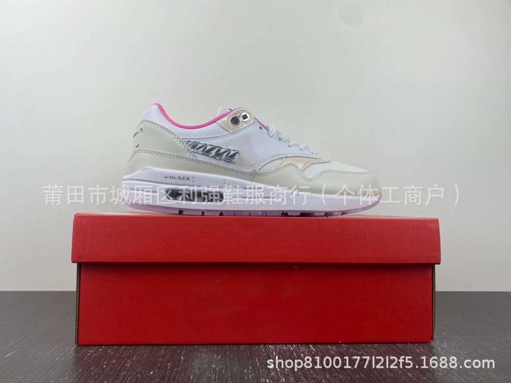 Чистый оригинальный TS x Air Max 1 световые ядра Радуга желтый крюк хаки высококачественная иностранная торговая обувь