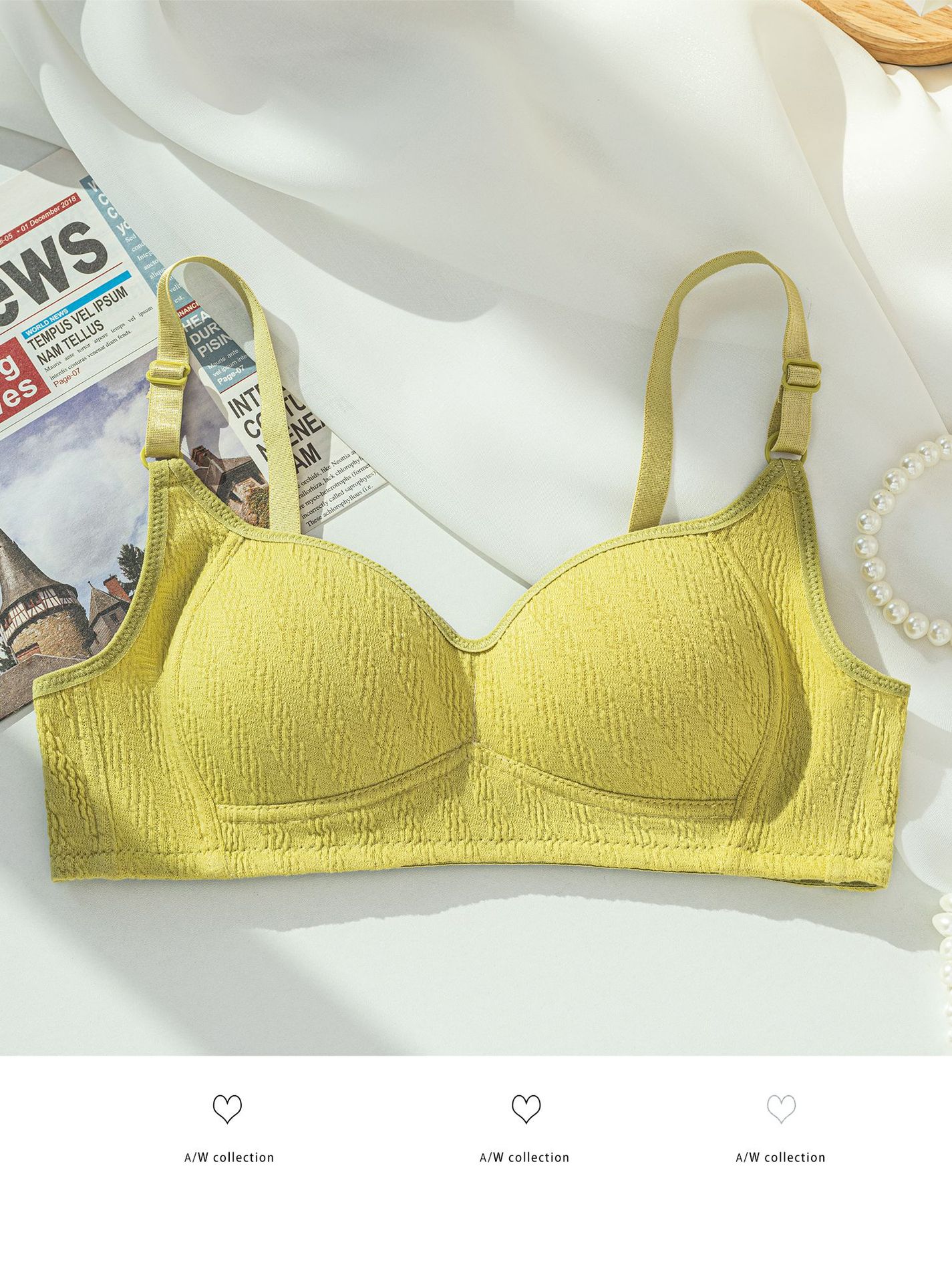 [Comercio electrónico transfronterizo] Pechos delgados y pequeños, recolección lateral, recolección superior, leche auxiliar, ropa interior antiflacidez, sujetador de texto para niñas