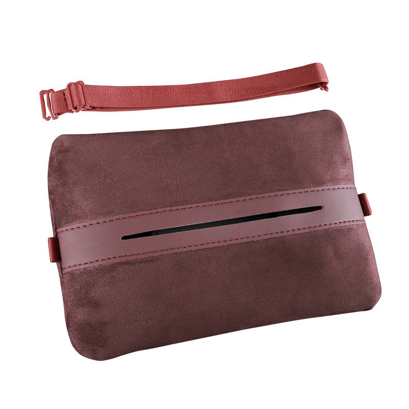Nio-specific car tissue box with magnetic attachment, upgraded version of the original car accessory in the same color as the car interior, made of suede